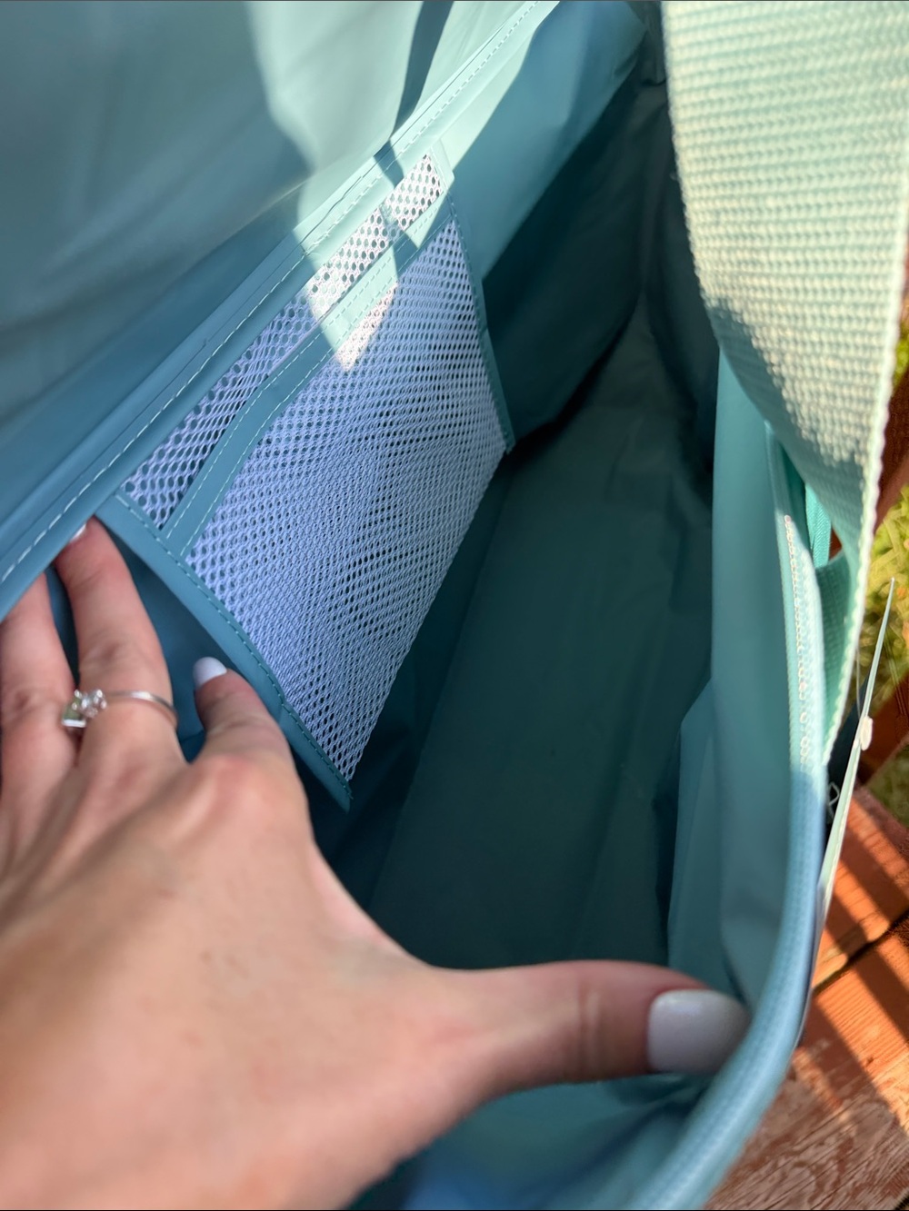 Trader Joe’s NWT Huge ~Teal Reusable Shoppers Insulated Tote 2026 - Picture 2 of 5